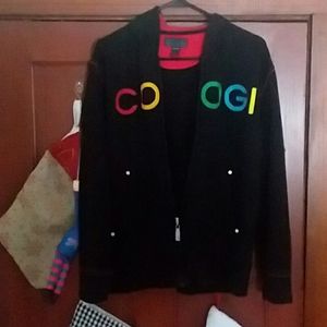 Coogi zip up hooded sweatshirt